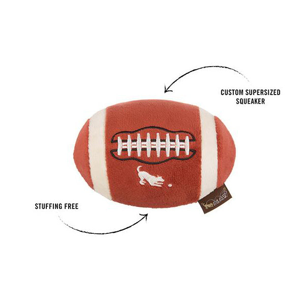 Plush football hotsell dog toy