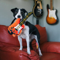 90s Classics Dog Toy - Rock'n Rollover Electric Guitar