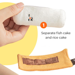 Rice Cake & Fish Cake Roll Nosework Dog Toy