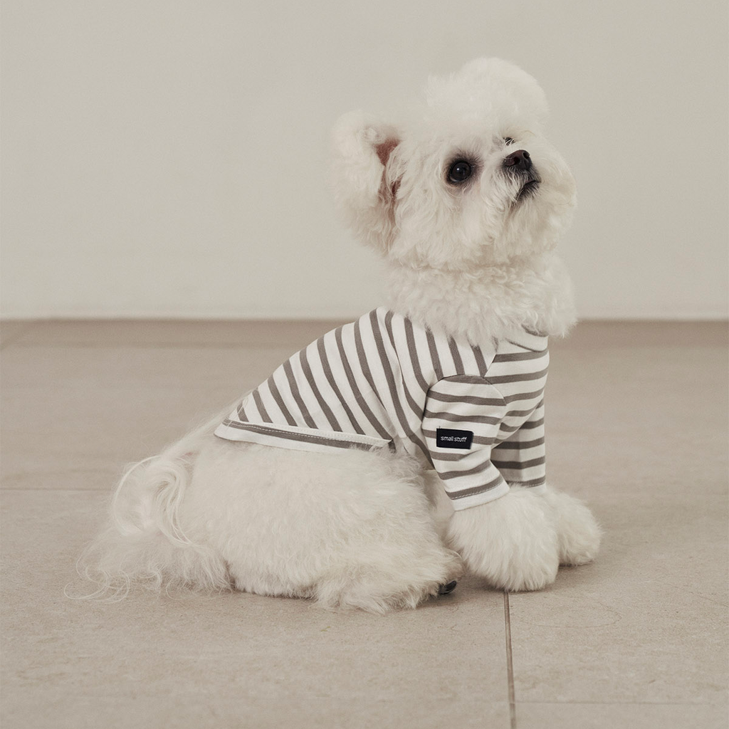 Striped dog shop shirt