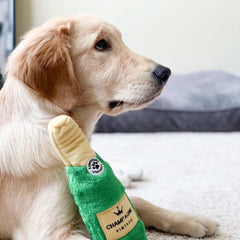 Happy Hour Crusherz Dog Toy - Champagne